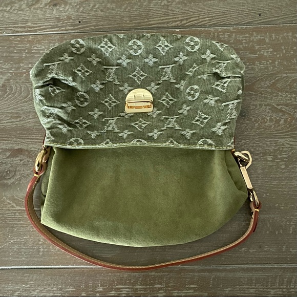 LOUIS VUITTON Mini Pleaty Monogram Denim Bag Vintage Jean Shoulder Bag 10 WOW - Picture 11 of 16